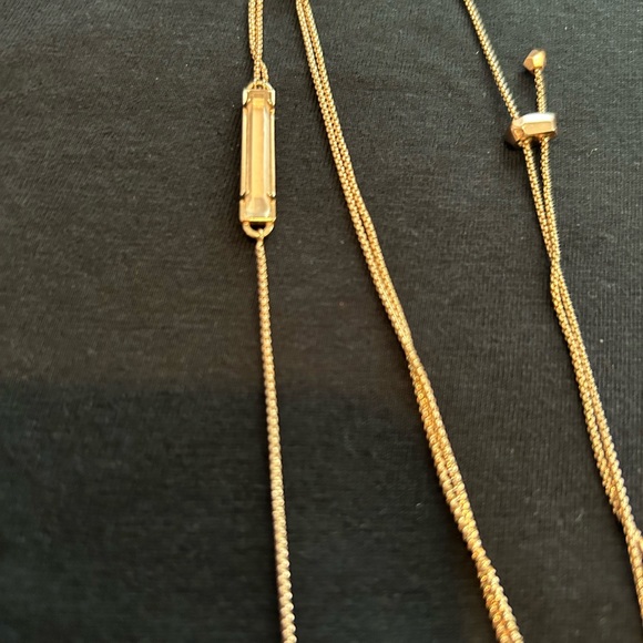 Rose gold Kendra Scott adjustable Y necklace - Picture 2 of 2